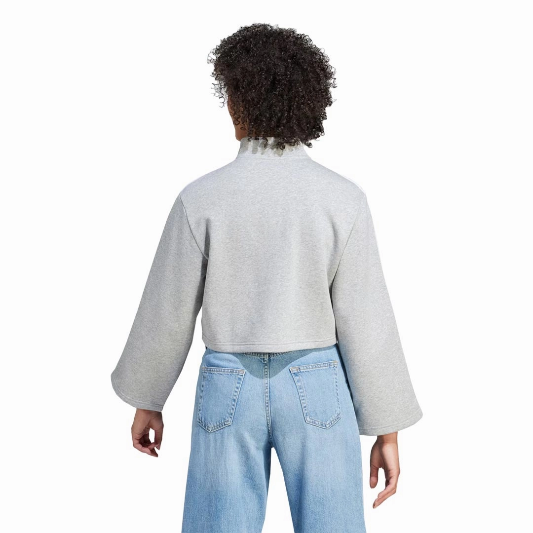 Stylish Basics High Tensile Reinforcement adidas - Women's Essentials 3-Stripes 1/4 Zip Sweatshirt (IM0216)