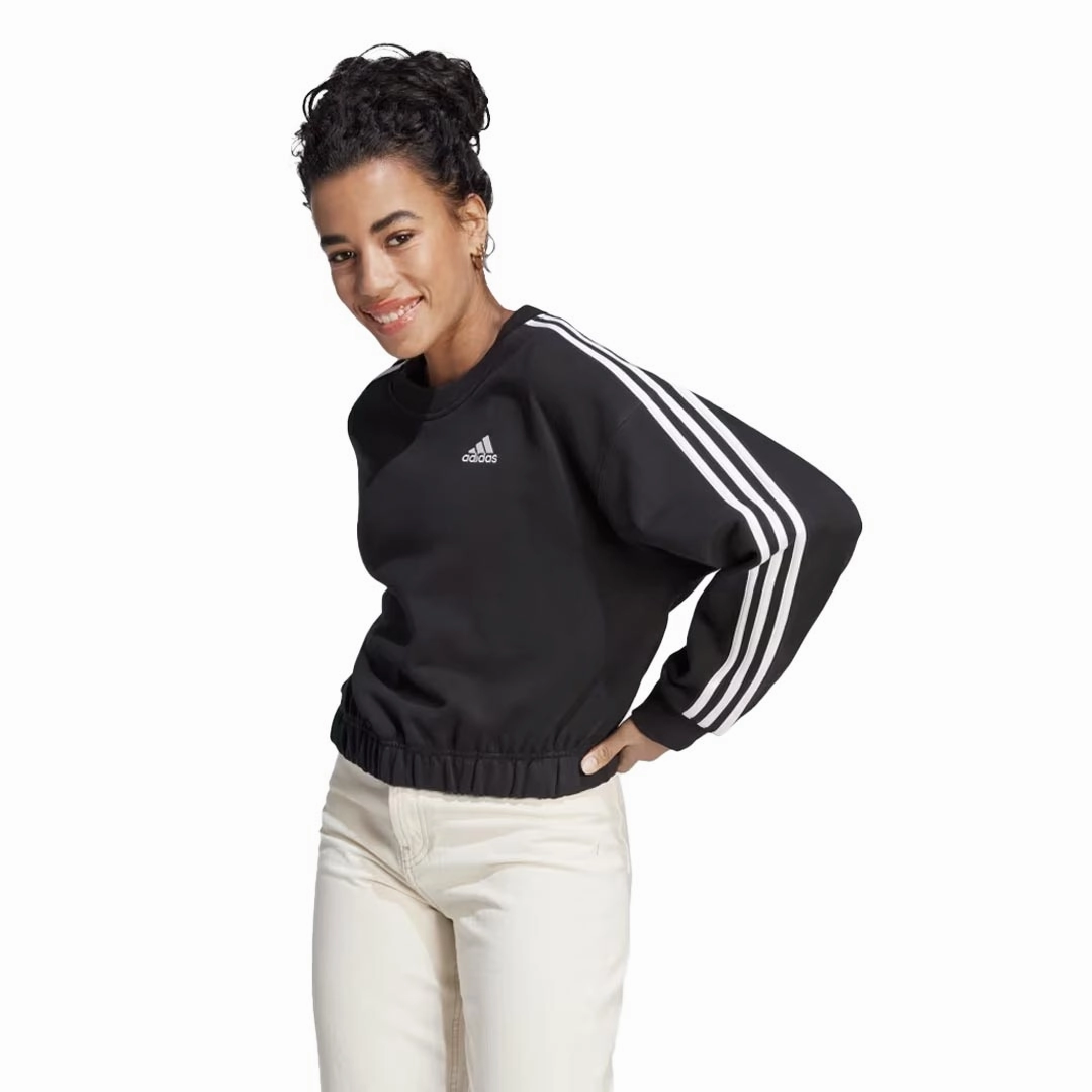 Seamless Technology Light Day Jacket adidas - Women's Essentials 3-Stripes Crop Sweatshirt (HR4926)