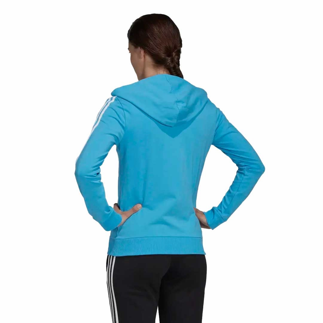 Polarized Sun Protection Stripe Look adidas - Women's Essentials 3-Stripes Full-Zip Hoodie (HL2057)