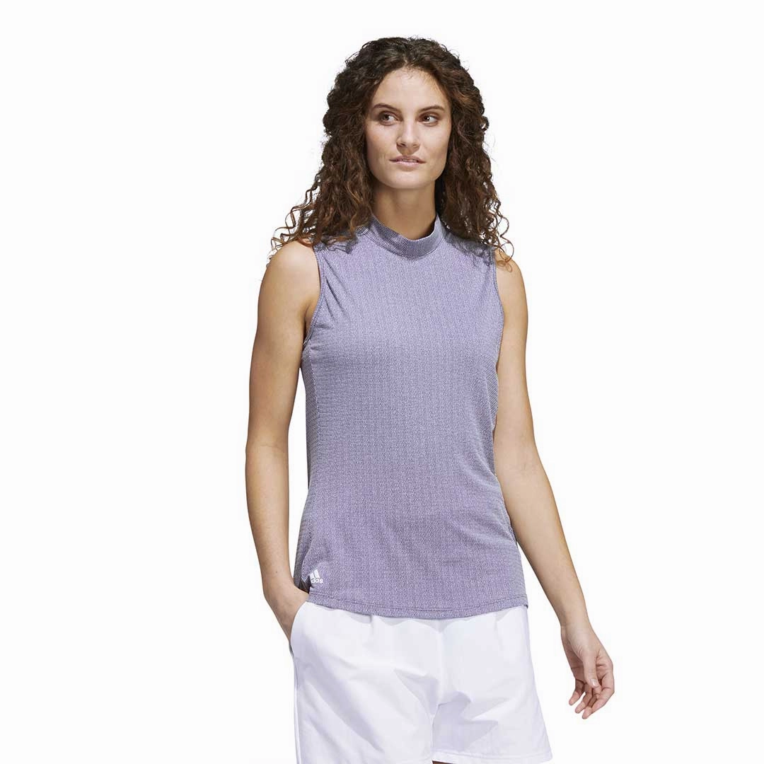 Convertible styles adidas - Women's Essentials Mock Neck Sleeveless Polo (HA3485)