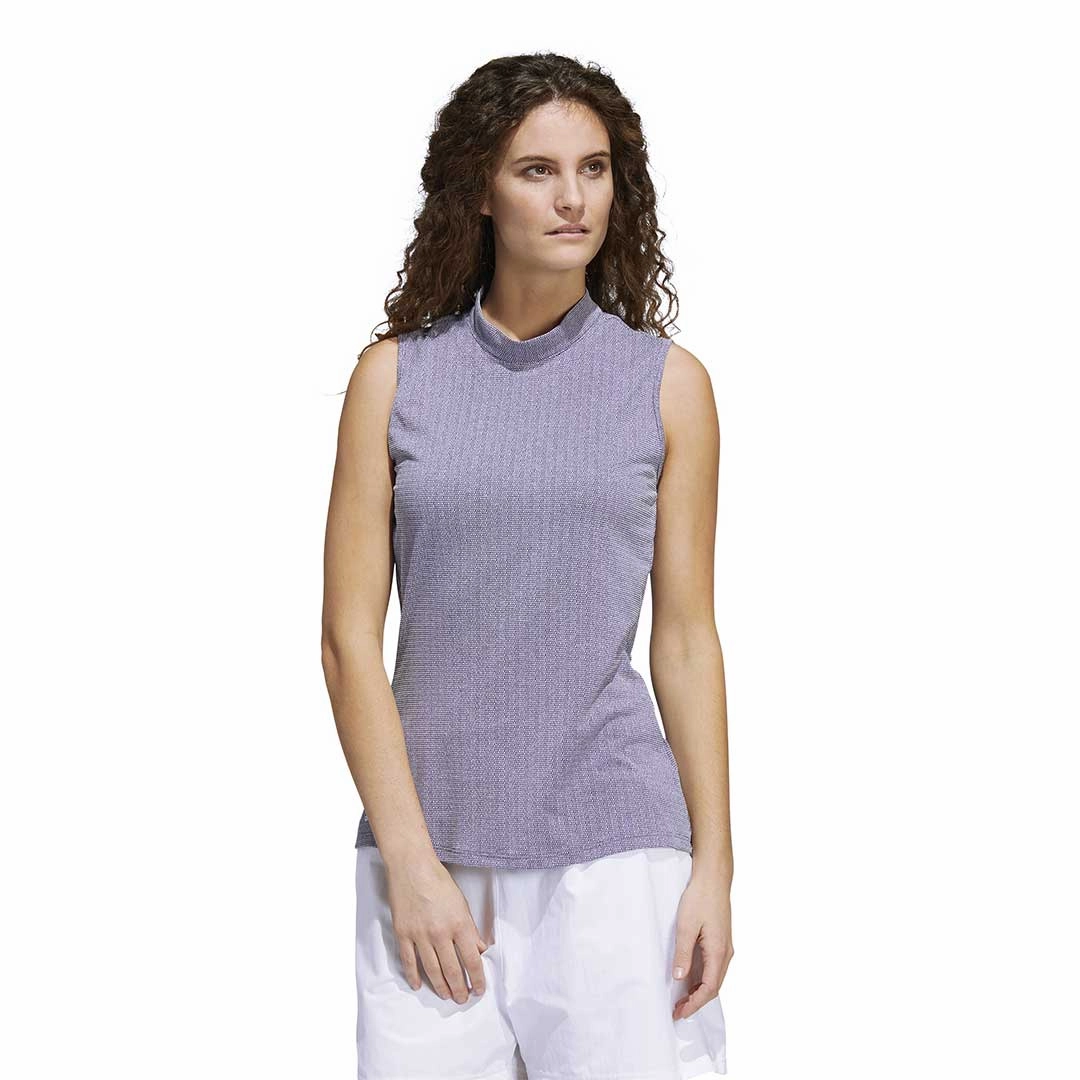 WeatherproofCoating adidas - Women's Essentials Mock Neck Sleeveless Polo (HA3485)
