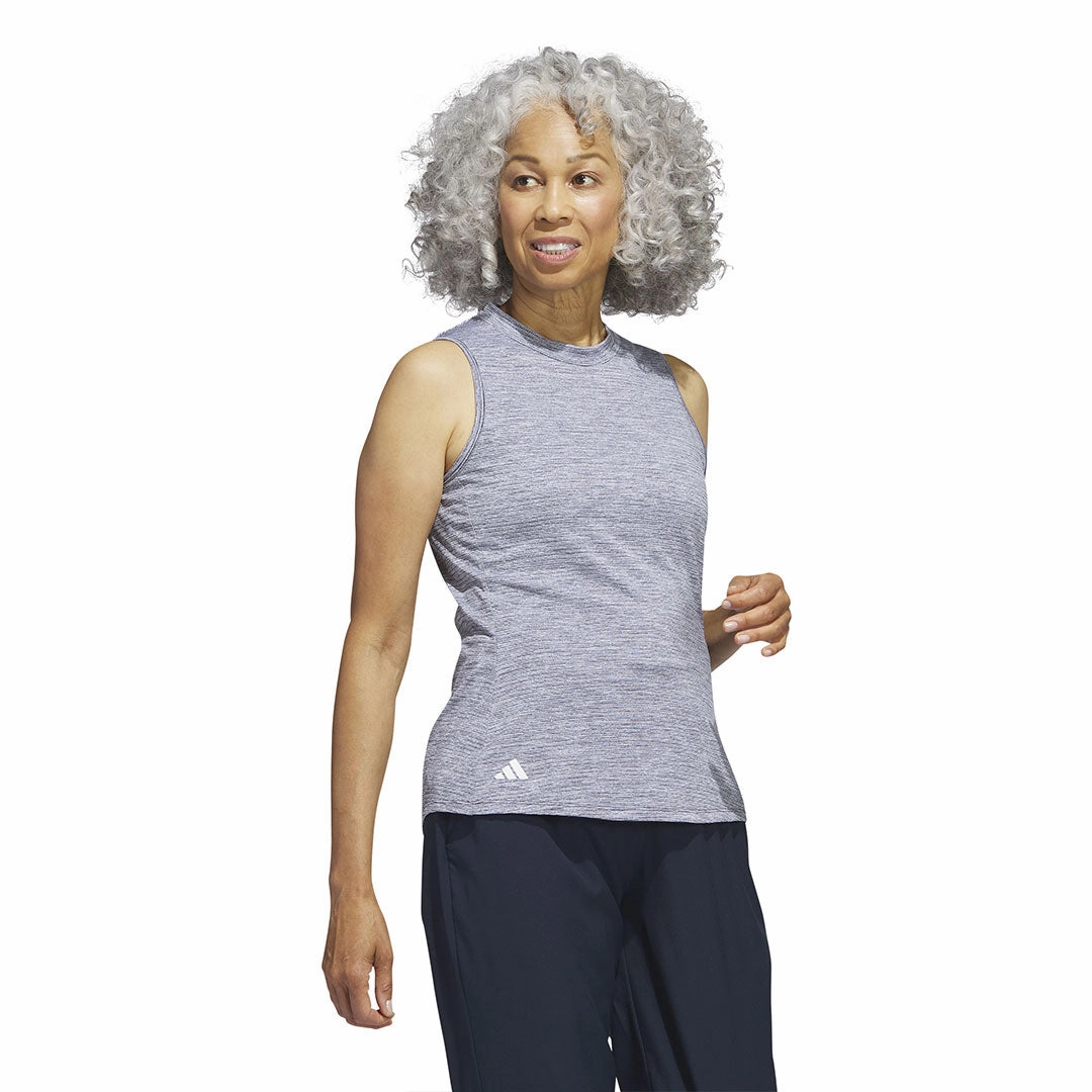 AdjustableCuffs Layered Ventilation Panels adidas - Women's Essentials Mock Neck Sleeveless Polo (HT1260)