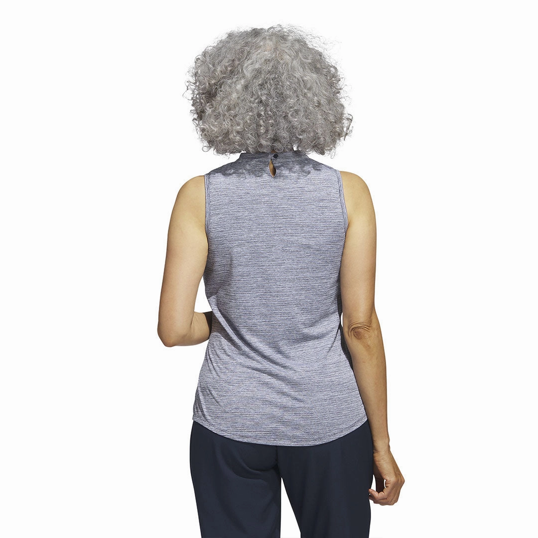 Climate Adaptive Design Reversible Style adidas - Women's Essentials Mock Neck Sleeveless Polo (HT1260)