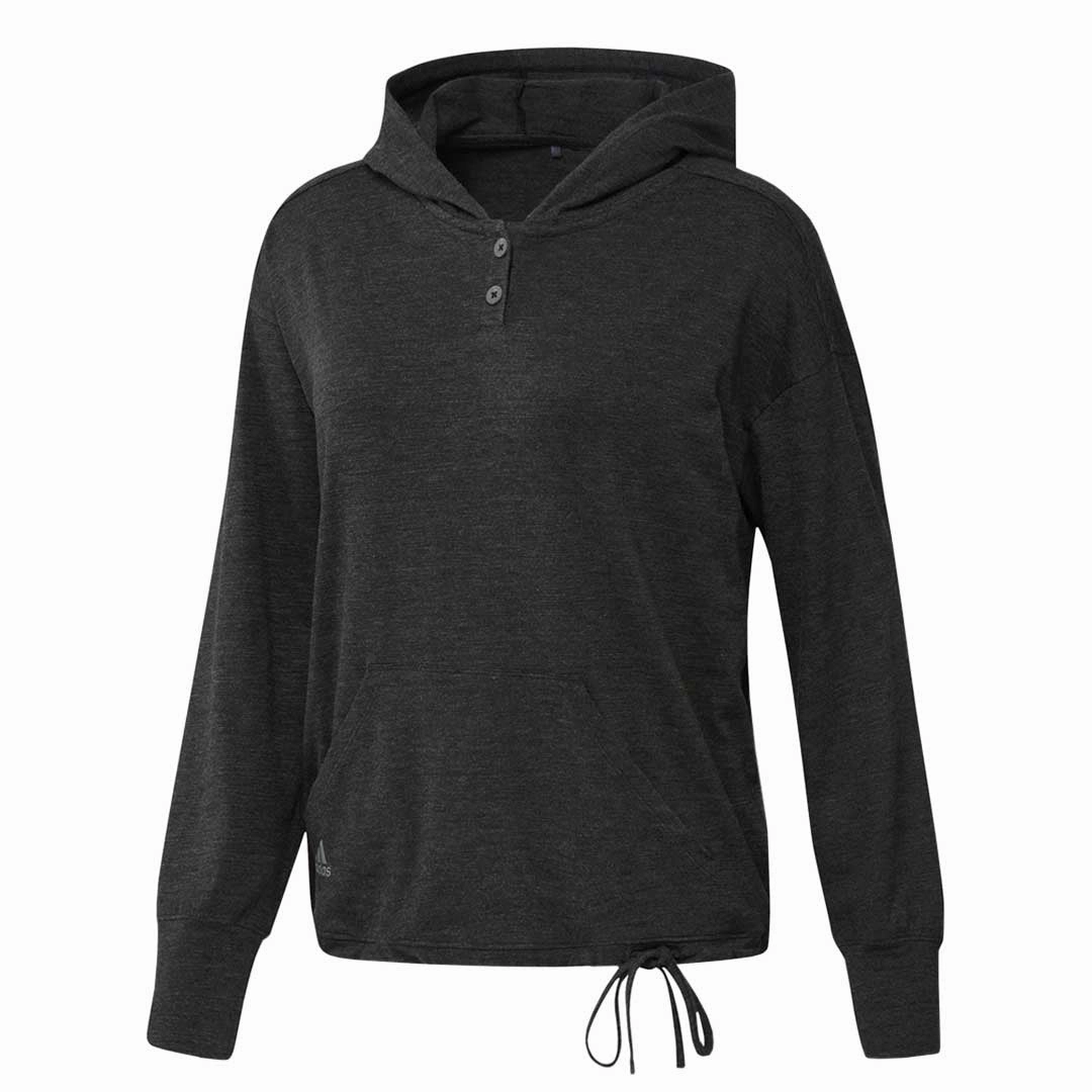Snap Button adidas - Women's Essentials Slub Golf Hoodie (HA3476)
