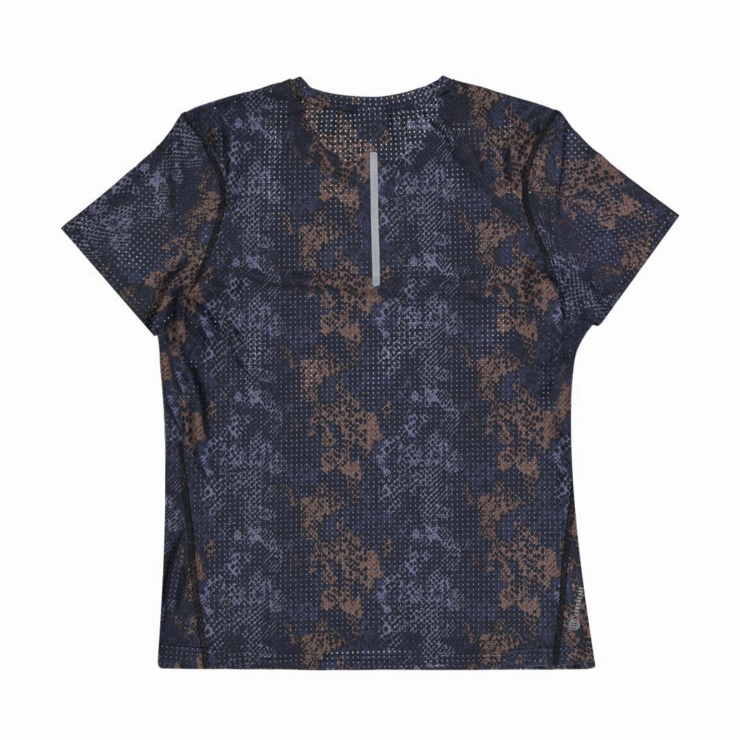 adidas - Women's Fast All Over Print Running T-Shirt (HM4318) Comfort Fit Design