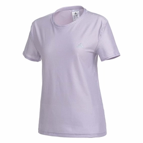 Full Zip Closure Durable AbrasionResistant Panels adidas - Women's Fast Running T-Shirt (HR5711)