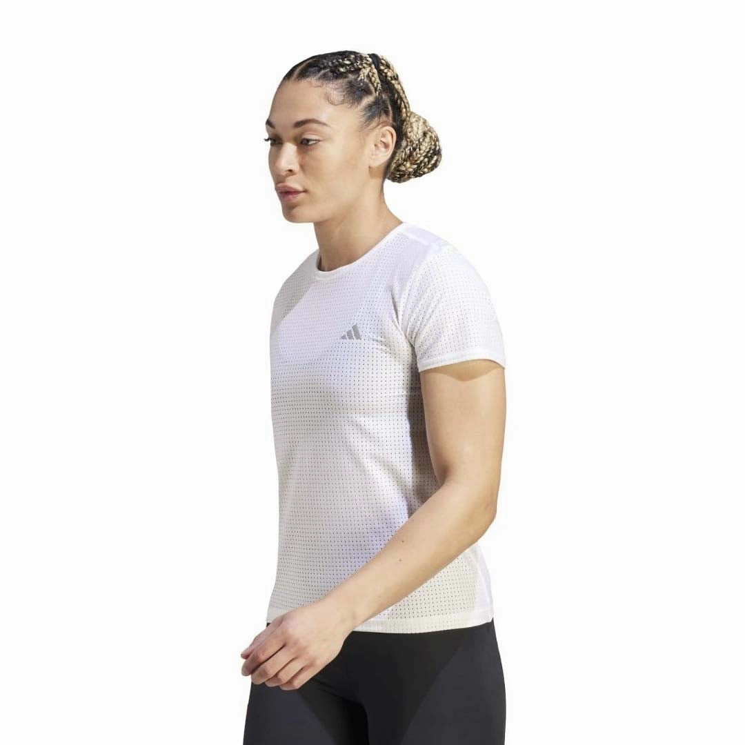adidas - Women's Fast T-Shirt (HM4319) Non Restrictive Silhouette ReinforcedElbows
