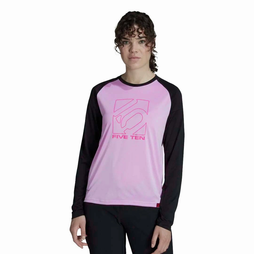 Dynamic Compression Fit Subtle Fashion Fit adidas - Women's Five Ten Long Sleeve Jersey BCA T-Shirt (HH7063)