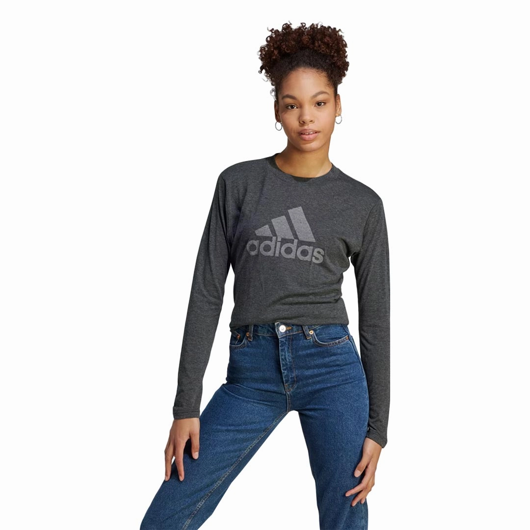One Color Breathable Lining adidas - Women's Future Icons Winners Long Sleeve T-Shirt (IM2433)
