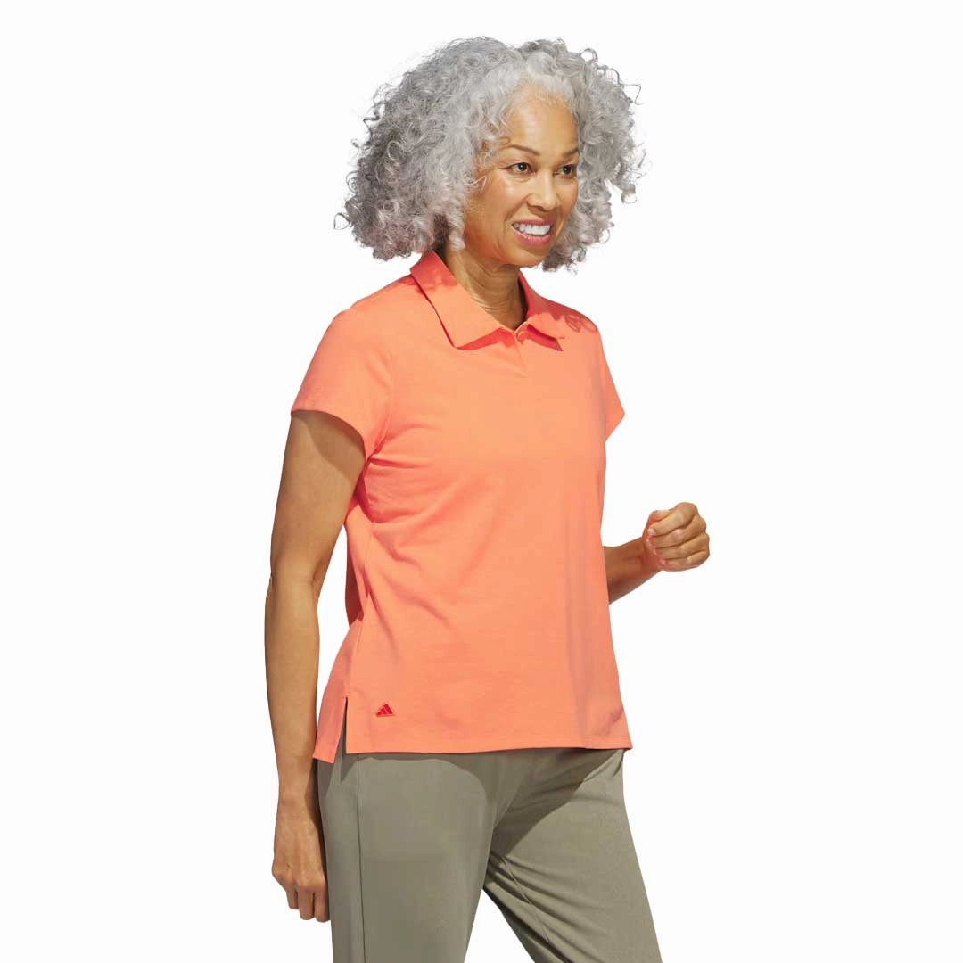 adidas - Women's Go-To Heathered Polo (IB6050) Secure Closure System Canvas Make