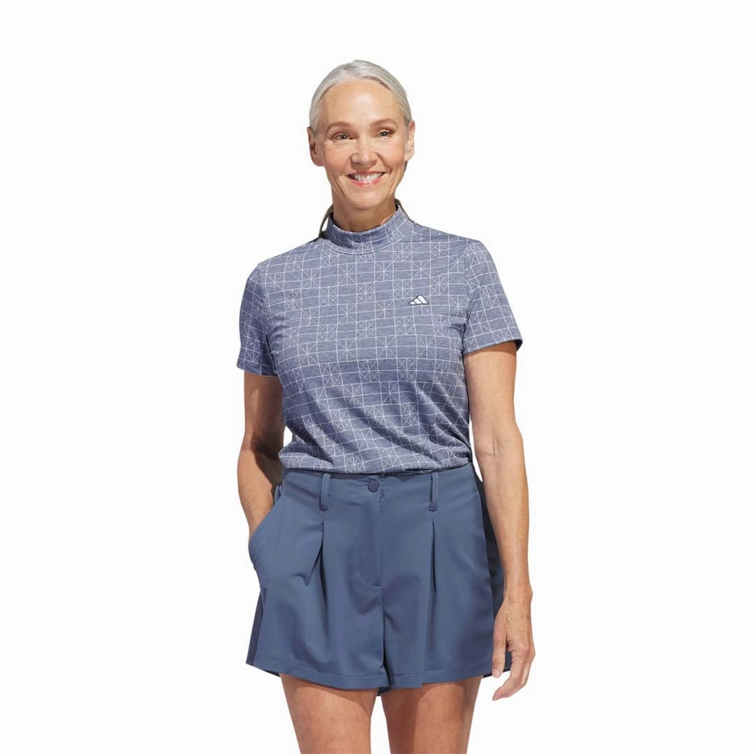 Plaid Print adidas - Women's Go-To Polo (IM8091)