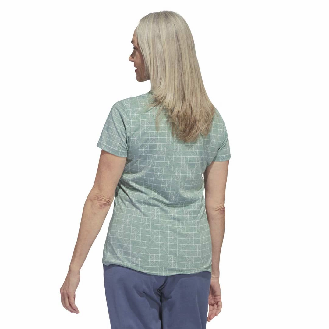 Glow In The Dark Accents adidas - Women's Go-To Printed Polo (IV6987)