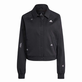 adidas - Women's Healing Graphics Track Top (IC0800) Quick Release Fasteners Convertible 2 In 1 Function