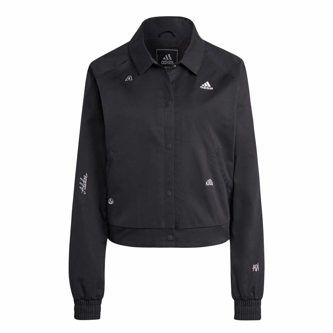 adidas - Women's Healing Graphics Track Top (IC0800) Quick Release Fasteners Convertible 2 In 1 Function