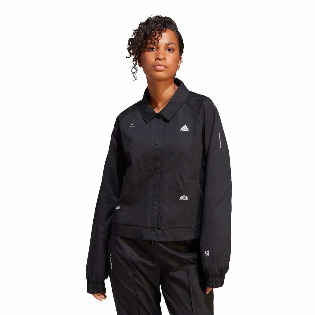adidas - Women's Healing Graphics Track Top (IC0800) Heat Retention Layer Static Dissipating Threading