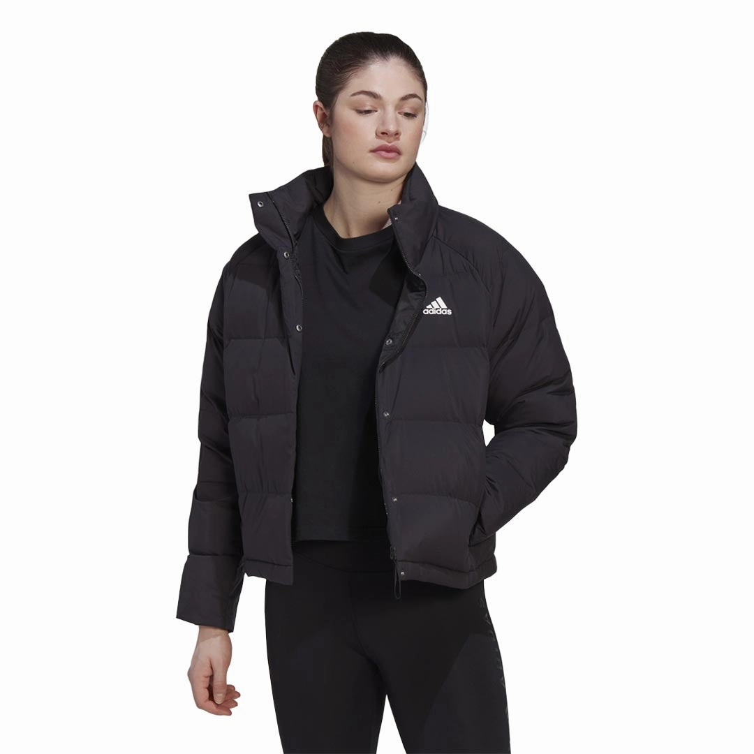 Taped Edges Relaxed Fit Structure adidas - Women's Helionic Relaxed Down Jacket (HG8696)