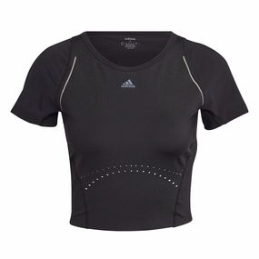 adidas - Women's HIIT 45 Seconds Crop T-Shirt (HM8096) Thermal Insulated Jacket