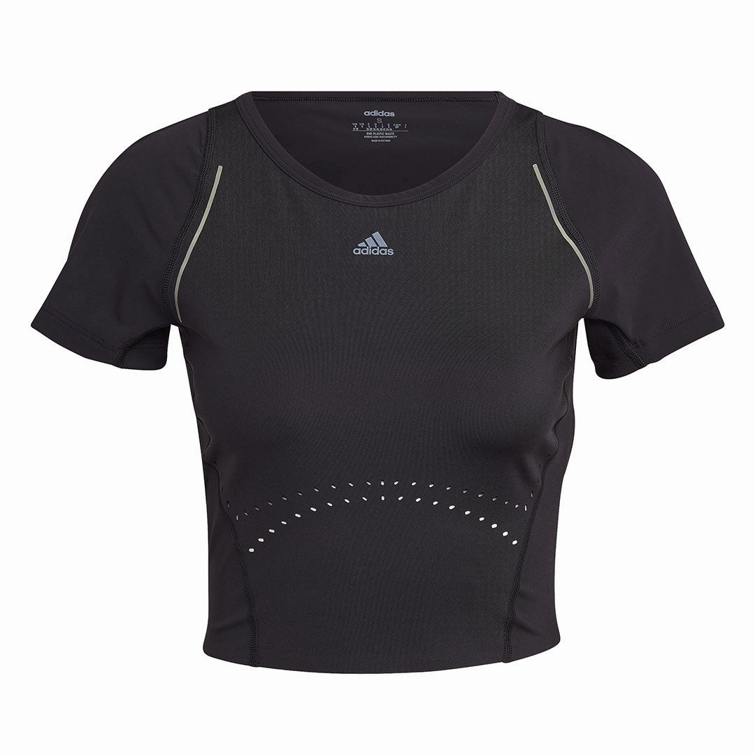 adidas - Women's HIIT 45 Seconds Crop T-Shirt (HM8096) Thermal Insulated Jacket