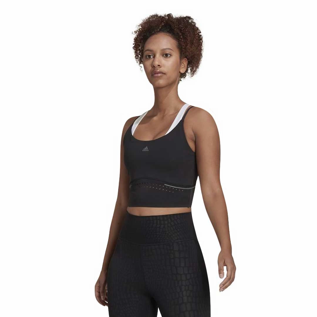 Checkered Style adidas - Women's HIIT 45 Seconds Crop Tank Top (HK4717)