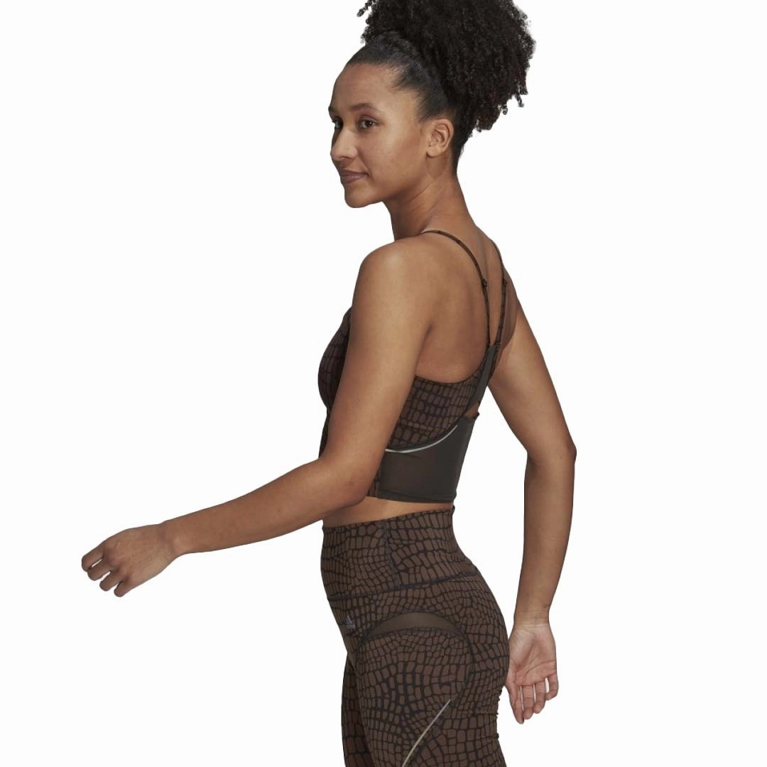 adidas - Women's HIIT 45S Crop Tank Top (HN0771) Hooded Attachment