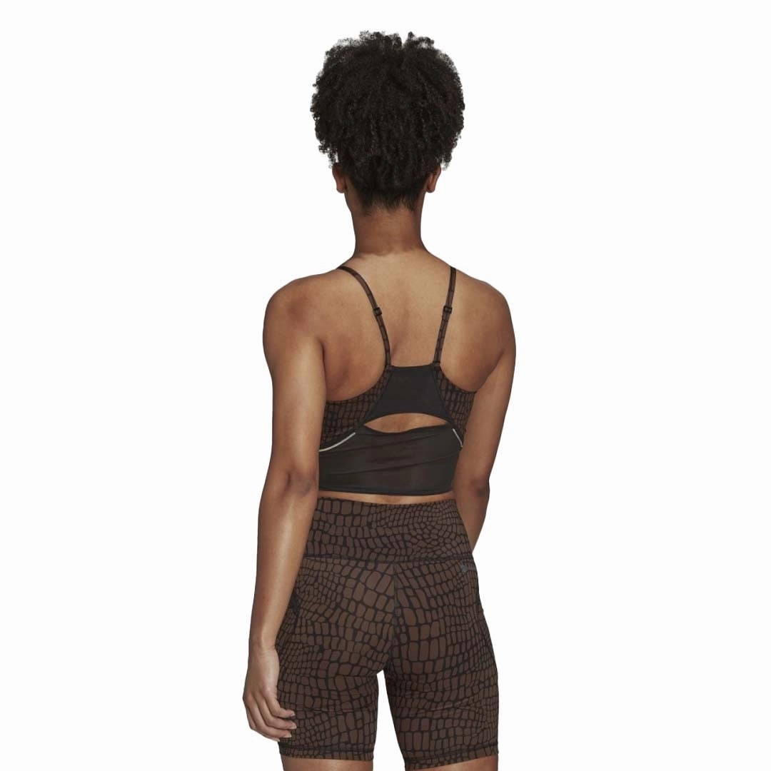 adidas - Women's HIIT 45S Crop Tank Top (HN0771) Anti Pilling Textile Comfort Flex Fit