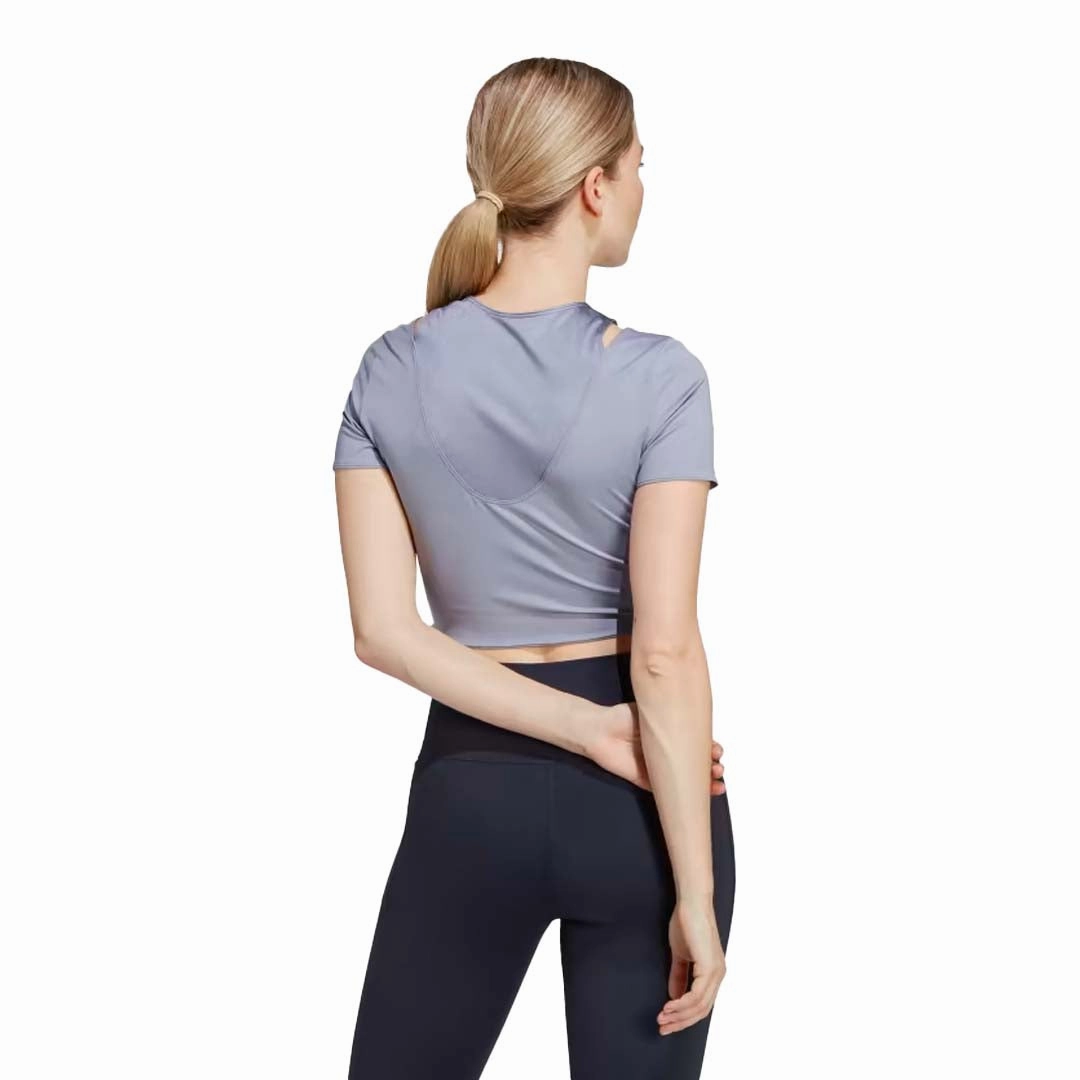 adidas - Women's HIIT Crop Training T-Shirt (IB8599) MoistureWickingTechnology