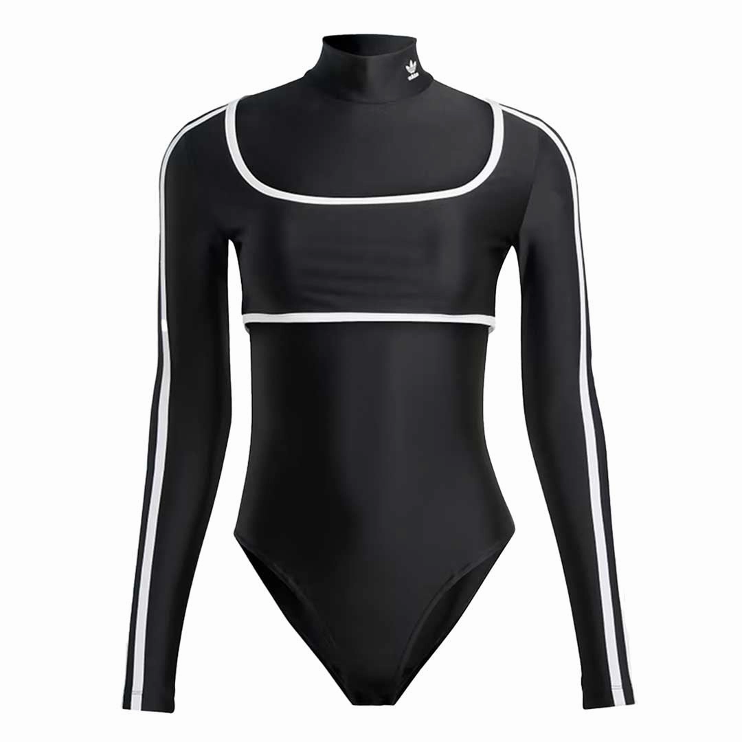 adidas - Women's Long Sleeve Bodysuit (IC5577) Stand Collar