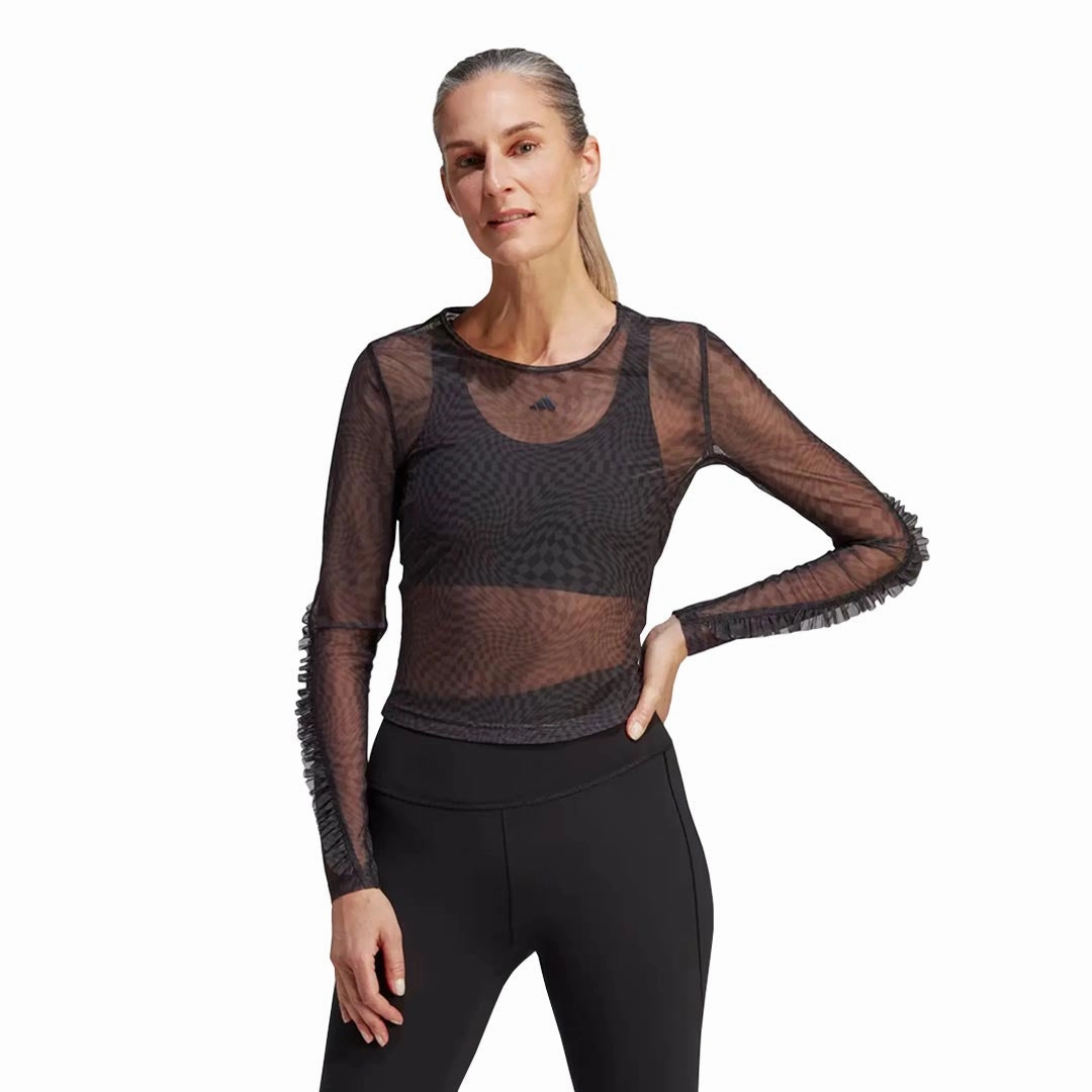 Insulated Design adidas - Women's Long Sleeve Yoga Shirt (HR5076)
