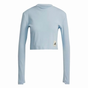 Lightweight Windbreaker Tech ModularLayering adidas - Women's Lounge Ribbed Crop Long Sleeve T-Shirt  (IJ8433)