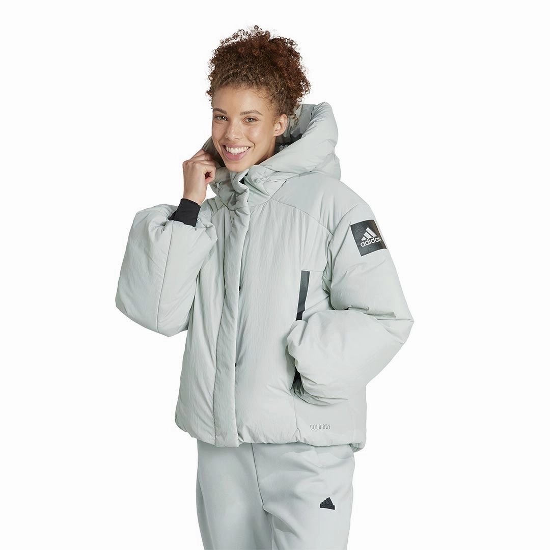 Eco Friendly Dyed Fabric One Color adidas - Women's MyShelter COLD.RDY Jacket (IK3122)