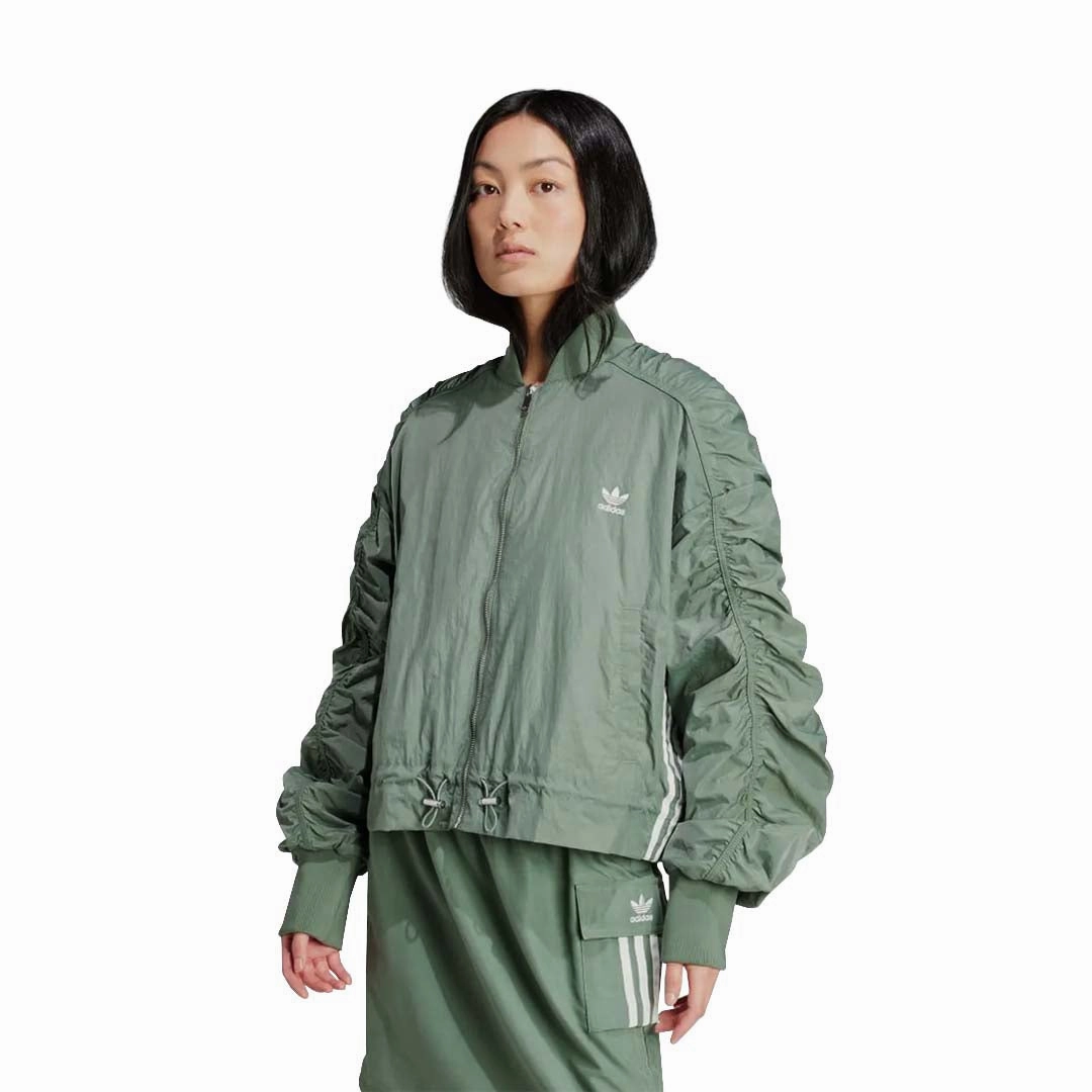 adidas - Women's Originals Lightweight Bomber Jacket (IY3421) Refined Casual FadeResistant Print