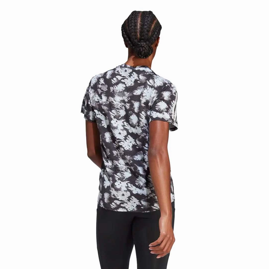 adidas - Women's Own The Run Summer Cooler T-Shirt (HR9966) ripstop fabric High Collar Style
