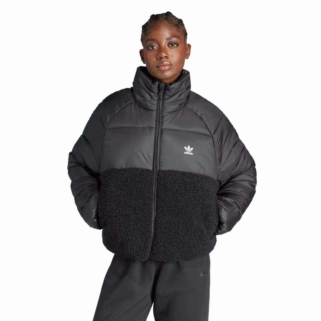 Layered Collar Dynamic Compression Fit adidas - Women's Polar Puffer Jacket (IS5257)