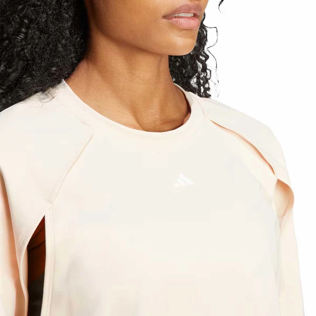 Minimal Detailing adidas - Women's Power AEROREADY Crop Cover-Up Sweatshirt (IM2691)