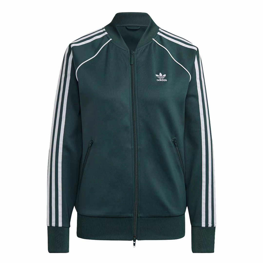 adidas - Women's Primeblue SST Track Jacket (HN5890) Crisp Clean Fit Multi Pocket Utility
