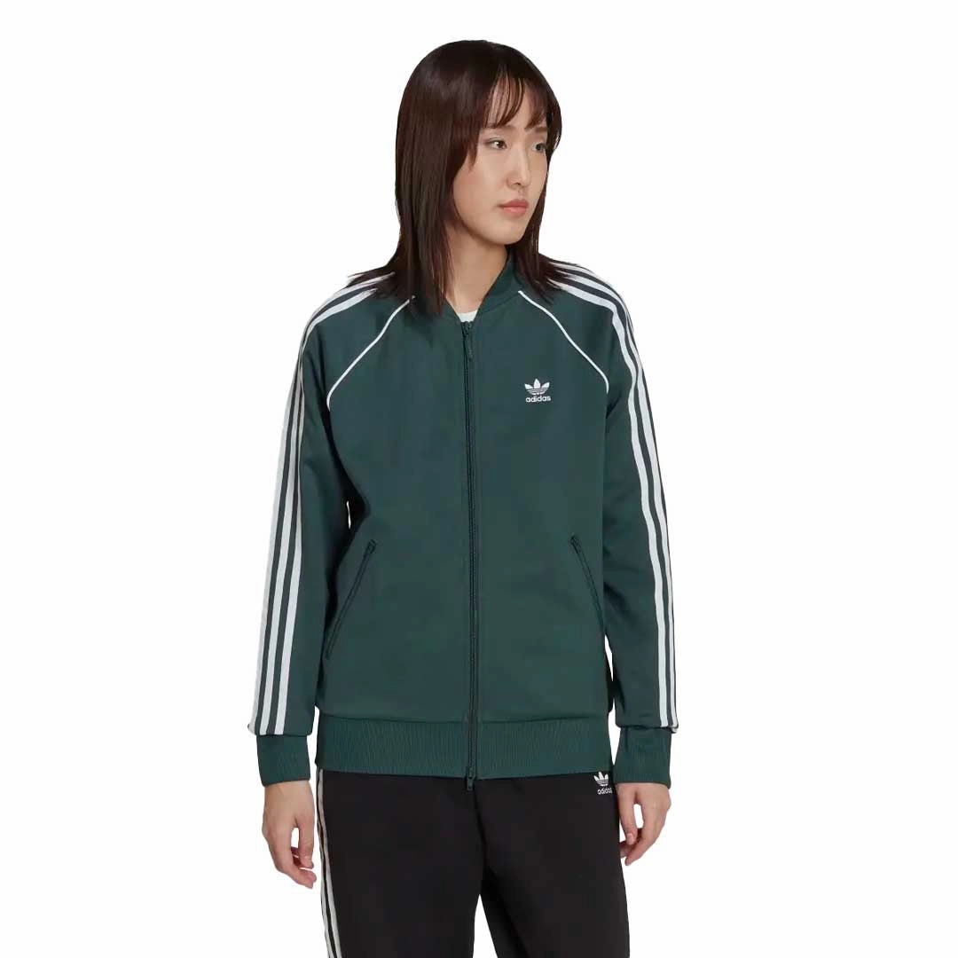 adidas - Women's Primeblue SST Track Jacket (HN5890) Windproof Design Reflective Safety Trim