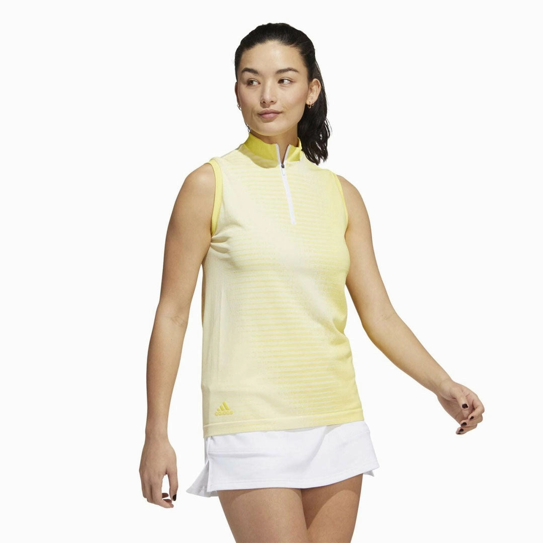 Functional Pockets Style Weekday Street Look adidas - Women's Primeknit Sleeveless Polo (HG1529)