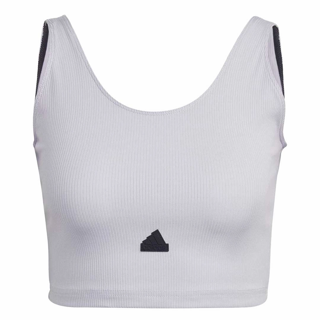 adidas - Women's Rib Cropped Top (HN6931) Taped Seam Waterproofing