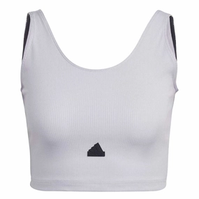 adidas - Women's Rib Cropped Top (HN6931) Taped Seam Waterproofing