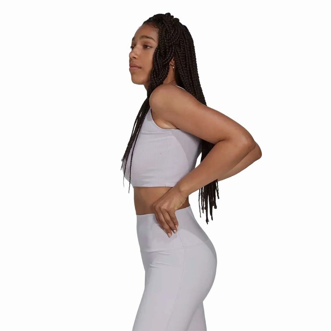 adidas - Women's Rib Cropped Top (HN6931) Subtle Layers