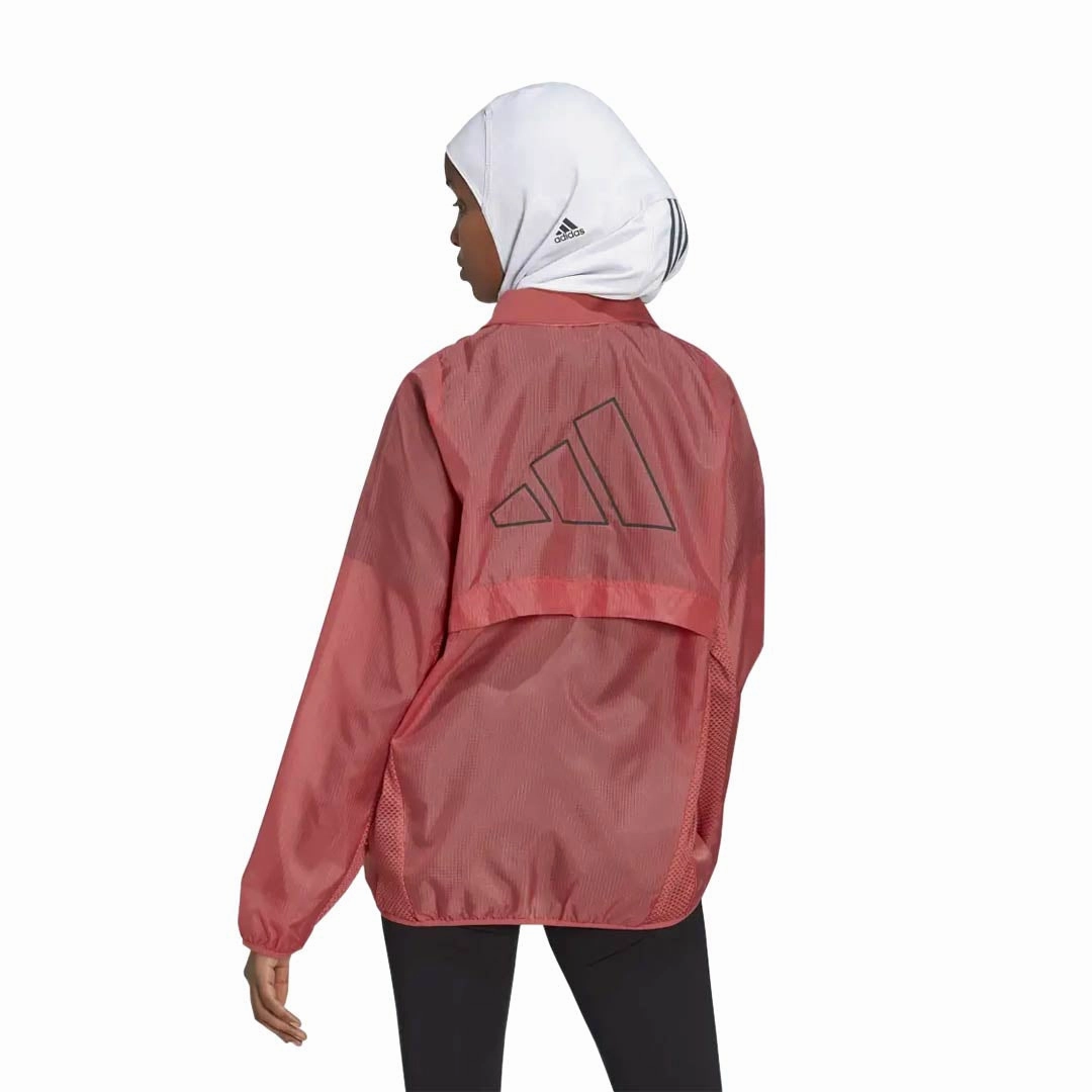 adidas - Women's Run Icons Running Windbreaker (HK9115) Travel Commuter Layer