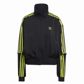 adidas - Women's Satin Firebird Track Jacket (IJ5015) WaterRepellentFabric Articulated Sleeves