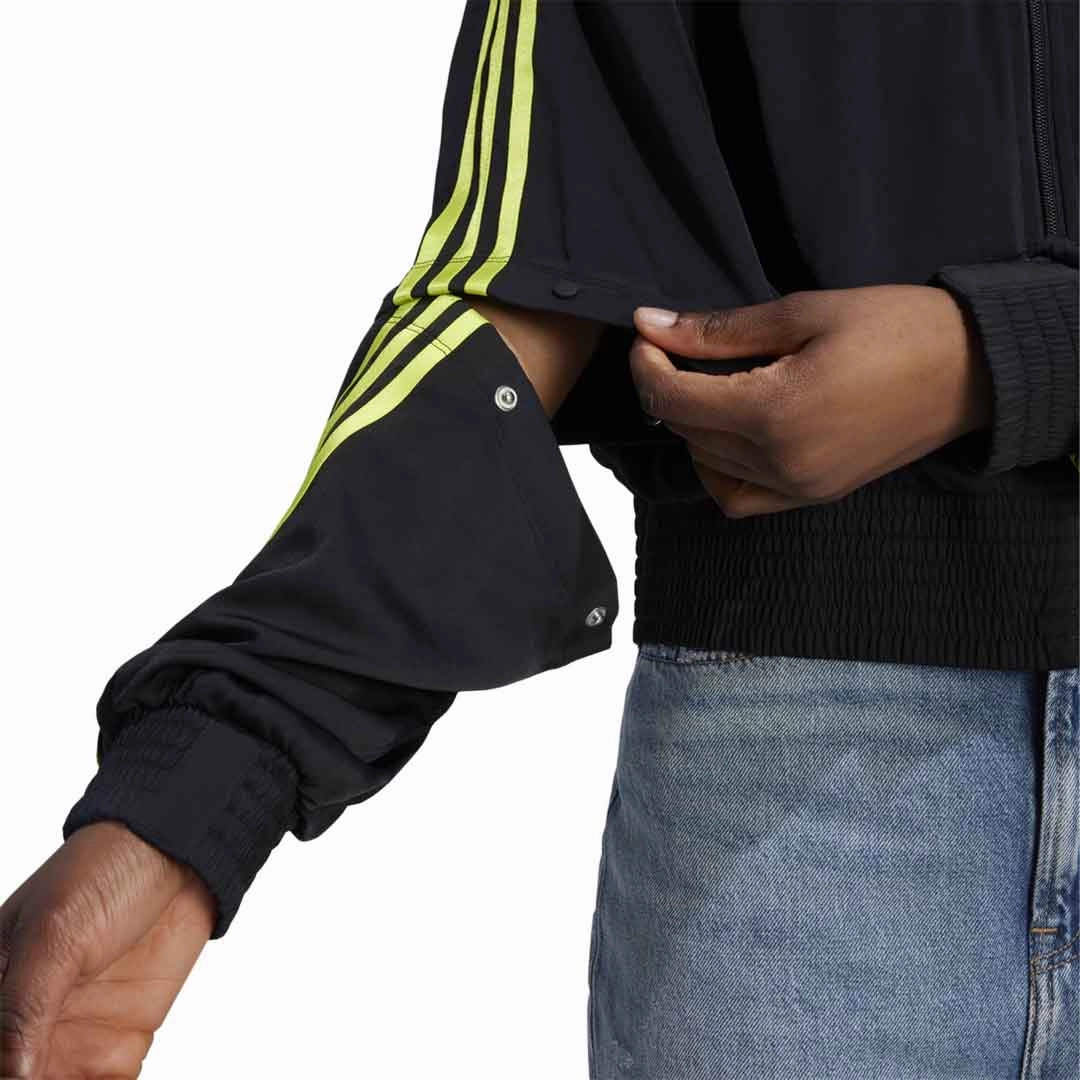 adidas - Women's Satin Firebird Track Jacket (IJ5015) Moisture Management Fabric Ultra Soft Brushed Interior