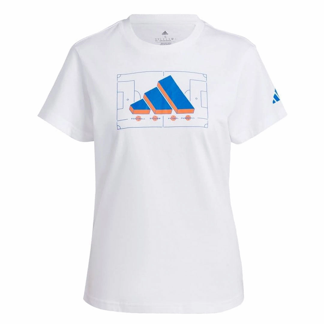 adidas - Women's Soccer Logo T-Shirt (II3574) Athletic Tailored Fit Light Protection