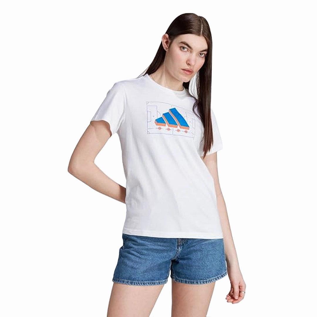 adidas - Women's Soccer Logo T-Shirt (II3574) Travel Ready Look