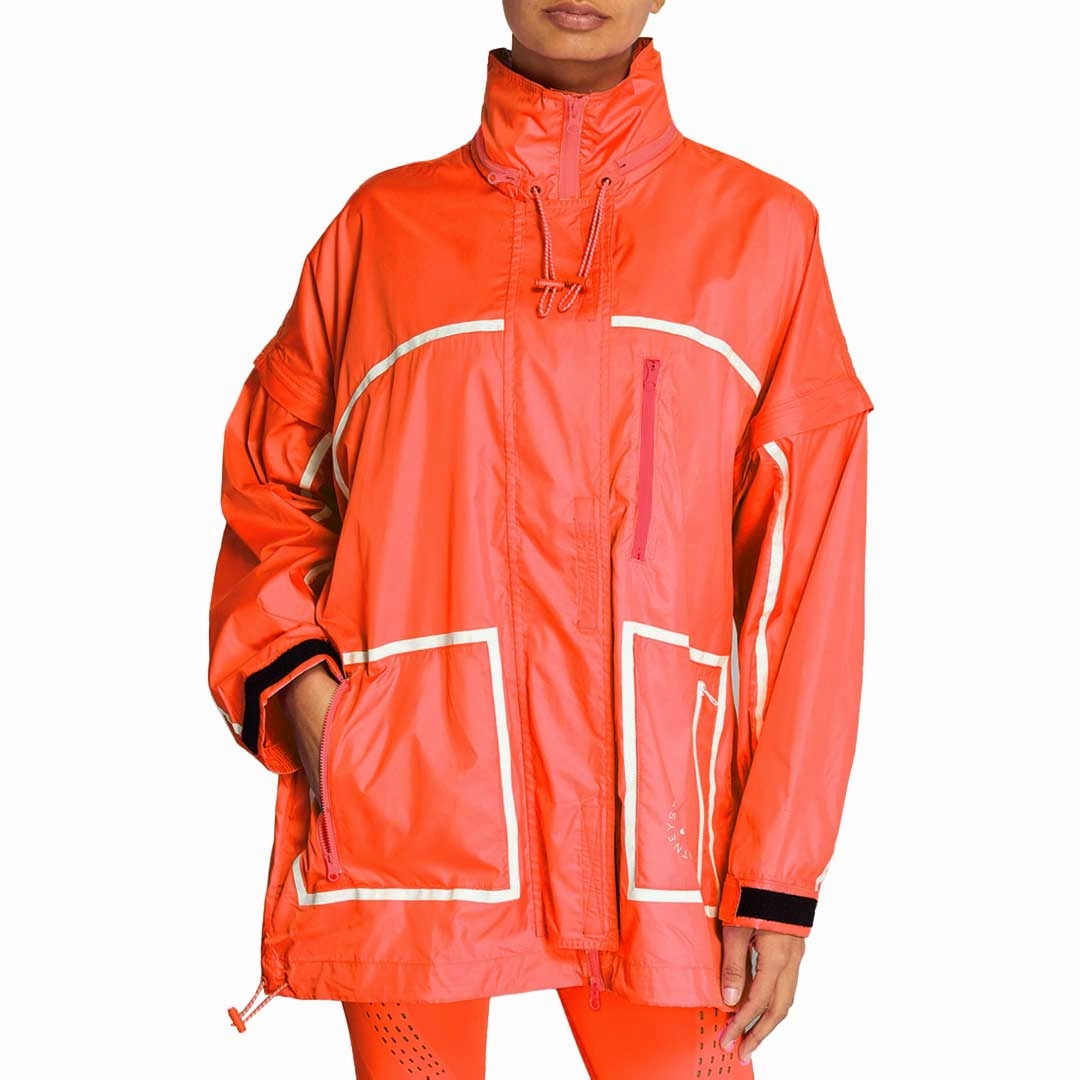adidas - Women's Stella McCartney TrueNature Packable Jacket (IA0018) NonRestrictive Cut Waterproof Material