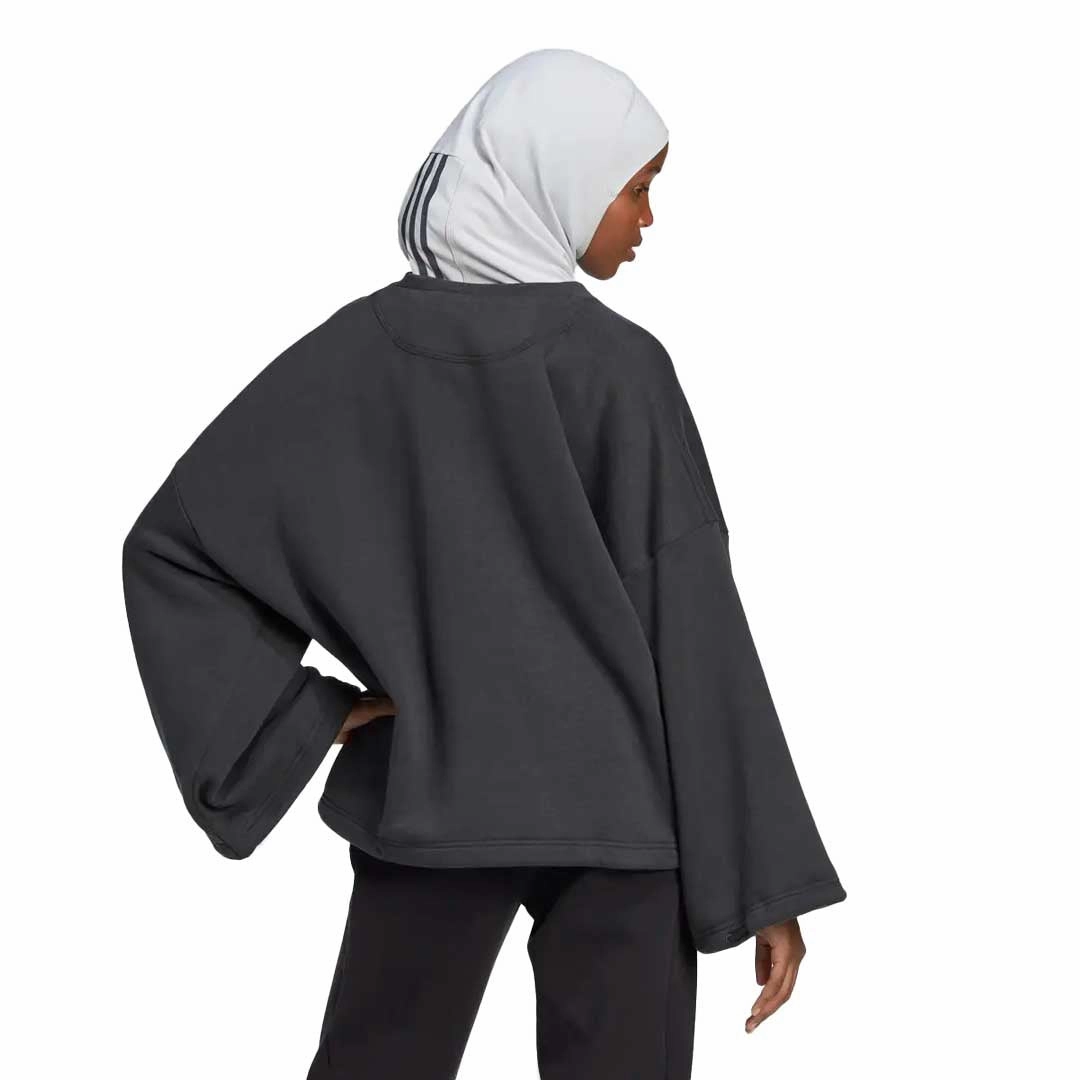 adidas - Women's Studio Lounge Fleece Sweatshirt (HC8805) AntiPilling Finish Airtight Fasteners