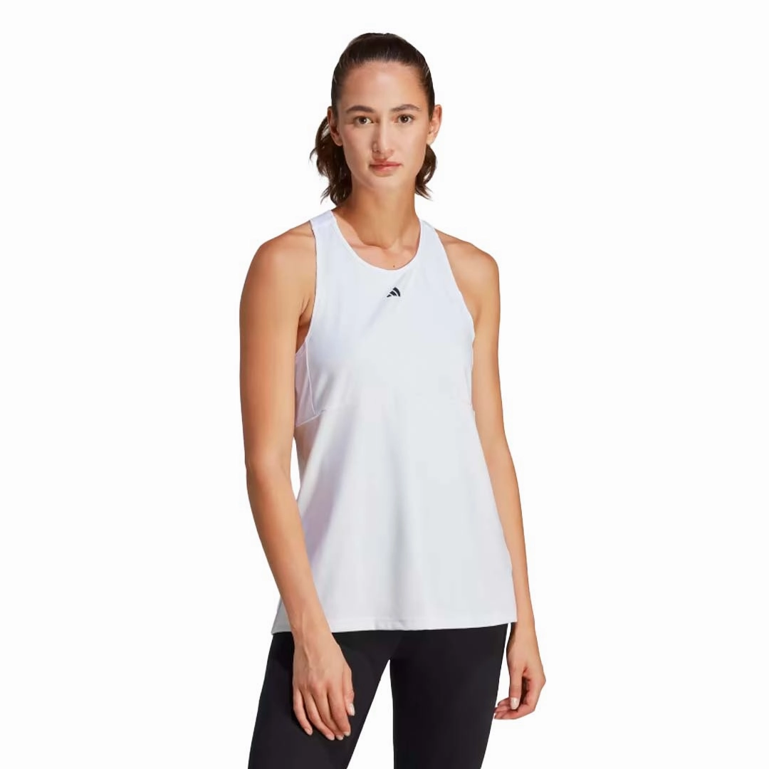 adidas - Women's Studio Training Tank Top (IB8571) Wind Blocking Fabric