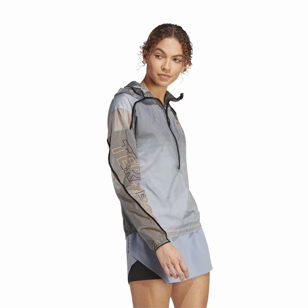 adidas - Women's Terrex Agravic Windweave Pro Wind Jacket (HT9403) Hidden Ventilation