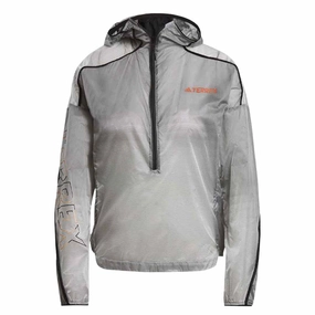 Hidden Storage Compartment adidas - Women's Terrex Agravic Windweave Pro Wind Jacket (HT9403)